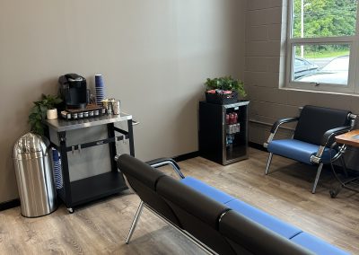 C and J auto repair shop interior