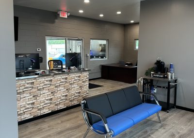 C&J tire specialists repair shop interior