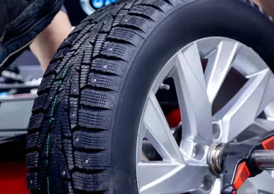 Tire repair and new tire installation