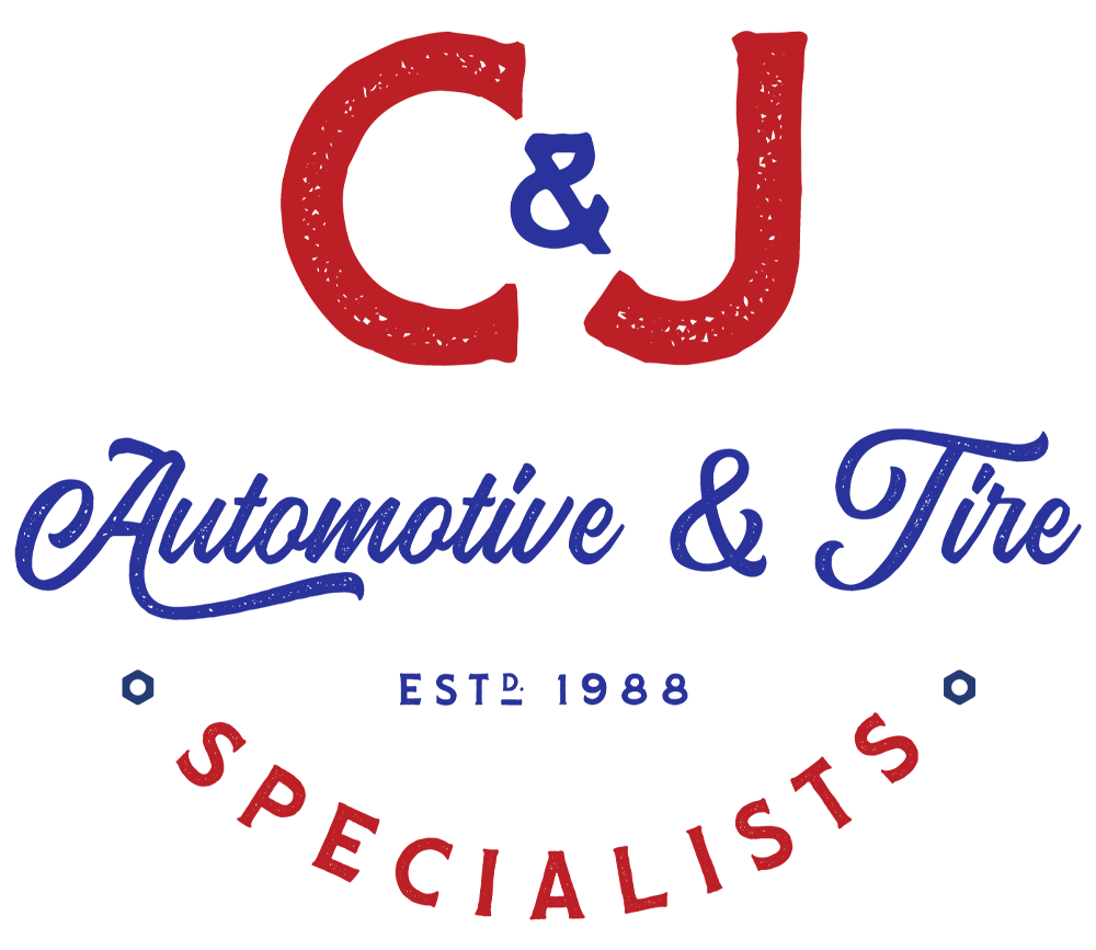 C&J Automotive & Tire Specialists logo.